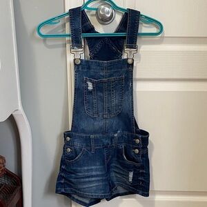 Blue Spice Dark Denim Kids Overalls
